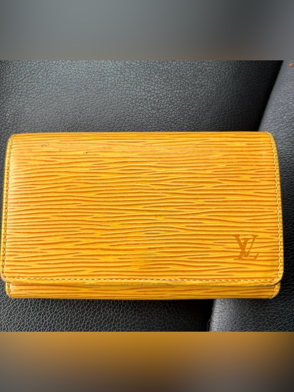 Louis Vuitton Vibrant Yellow Epi Leather Wallet